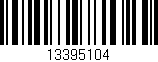 Código de barras (EAN, GTIN, SKU, ISBN): '13395104'
