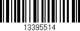 Código de barras (EAN, GTIN, SKU, ISBN): '13395514'