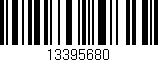 Código de barras (EAN, GTIN, SKU, ISBN): '13395680'