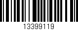 Código de barras (EAN, GTIN, SKU, ISBN): '13399119'