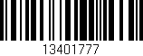 Código de barras (EAN, GTIN, SKU, ISBN): '13401777'