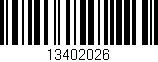 Código de barras (EAN, GTIN, SKU, ISBN): '13402026'