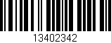 Código de barras (EAN, GTIN, SKU, ISBN): '13402342'