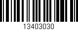 Código de barras (EAN, GTIN, SKU, ISBN): '13403030'