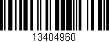 Código de barras (EAN, GTIN, SKU, ISBN): '13404960'