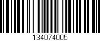 Código de barras (EAN, GTIN, SKU, ISBN): '134074005'