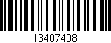 Código de barras (EAN, GTIN, SKU, ISBN): '13407408'