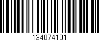 Código de barras (EAN, GTIN, SKU, ISBN): '134074101'