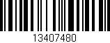 Código de barras (EAN, GTIN, SKU, ISBN): '13407480'