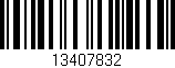 Código de barras (EAN, GTIN, SKU, ISBN): '13407832'