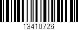 Código de barras (EAN, GTIN, SKU, ISBN): '13410726'