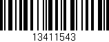 Código de barras (EAN, GTIN, SKU, ISBN): '13411543'