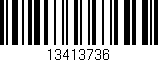 Código de barras (EAN, GTIN, SKU, ISBN): '13413736'