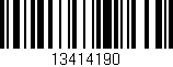 Código de barras (EAN, GTIN, SKU, ISBN): '13414190'