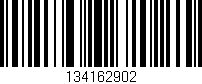 Código de barras (EAN, GTIN, SKU, ISBN): '134162902'
