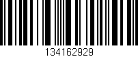 Código de barras (EAN, GTIN, SKU, ISBN): '134162929'