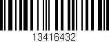Código de barras (EAN, GTIN, SKU, ISBN): '13416432'