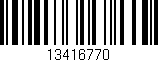 Código de barras (EAN, GTIN, SKU, ISBN): '13416770'