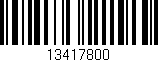 Código de barras (EAN, GTIN, SKU, ISBN): '13417800'