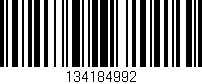 Código de barras (EAN, GTIN, SKU, ISBN): '134184992'