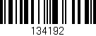 Código de barras (EAN, GTIN, SKU, ISBN): '134192'