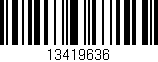 Código de barras (EAN, GTIN, SKU, ISBN): '13419636'