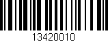 Código de barras (EAN, GTIN, SKU, ISBN): '13420010'