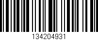 Código de barras (EAN, GTIN, SKU, ISBN): '134204931'