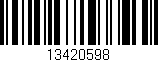Código de barras (EAN, GTIN, SKU, ISBN): '13420598'