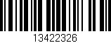 Código de barras (EAN, GTIN, SKU, ISBN): '13422326'