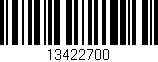 Código de barras (EAN, GTIN, SKU, ISBN): '13422700'