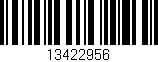 Código de barras (EAN, GTIN, SKU, ISBN): '13422956'