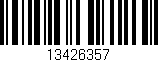 Código de barras (EAN, GTIN, SKU, ISBN): '13426357'