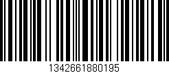 Código de barras (EAN, GTIN, SKU, ISBN): '1342661880195'