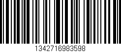Código de barras (EAN, GTIN, SKU, ISBN): '1342716983598'