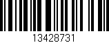 Código de barras (EAN, GTIN, SKU, ISBN): '13428731'