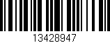 Código de barras (EAN, GTIN, SKU, ISBN): '13428947'