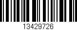 Código de barras (EAN, GTIN, SKU, ISBN): '13429726'