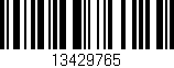 Código de barras (EAN, GTIN, SKU, ISBN): '13429765'