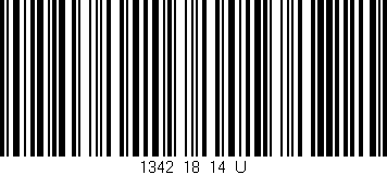 Código de barras (EAN, GTIN, SKU, ISBN): '1342_18_14_U'