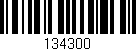 Código de barras (EAN, GTIN, SKU, ISBN): '134300'