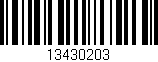 Código de barras (EAN, GTIN, SKU, ISBN): '13430203'