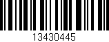 Código de barras (EAN, GTIN, SKU, ISBN): '13430445'