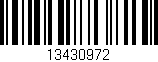 Código de barras (EAN, GTIN, SKU, ISBN): '13430972'