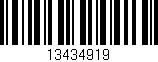 Código de barras (EAN, GTIN, SKU, ISBN): '13434919'