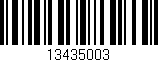 Código de barras (EAN, GTIN, SKU, ISBN): '13435003'