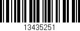Código de barras (EAN, GTIN, SKU, ISBN): '13435251'