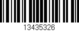 Código de barras (EAN, GTIN, SKU, ISBN): '13435326'