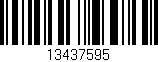 Código de barras (EAN, GTIN, SKU, ISBN): '13437595'