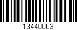Código de barras (EAN, GTIN, SKU, ISBN): '13440003'